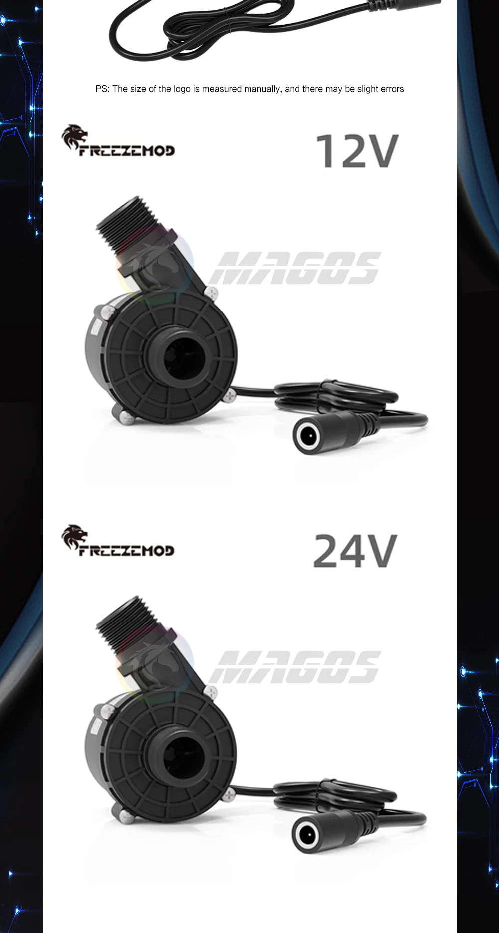 escova, circulação, DC 12V, 1200L H, 1800L H, 5m-9m, 18W