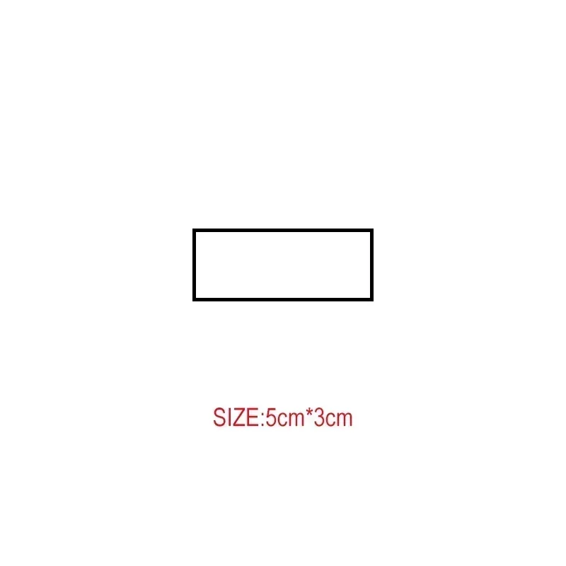 rectangle 5x3cm