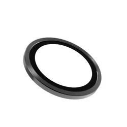 Premium HD Metal Camera Lens Protective Film with Metal Ring Protectors for Razr 60 Ultra (Black)