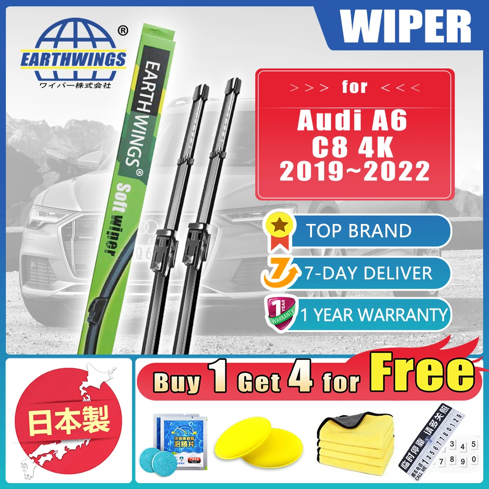 Tergicristallo Anteriore Per Auto Per Audi A6 C8 4K 2019 2020 2021 2022 S Spazzole A Lama Di Linea Cutter Washer Parabrezza Parabrezza Ricambi Auto Fi