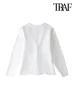 TRAF-Women's Front Hook Fitted Knit Cardigan Sweater, V Neck, Long Sleeves, Side Split Hem, Female Outerwear, Chic Tops, Fashion 3