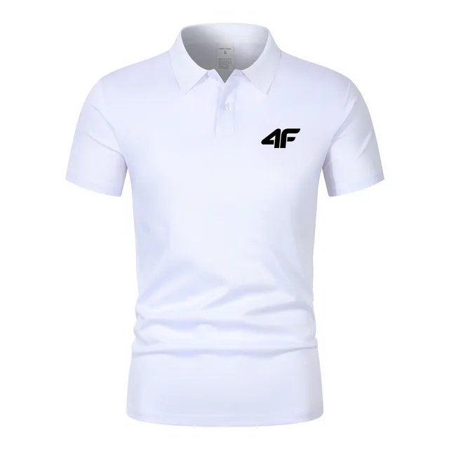 Polo d'été pour homme à manches courtes, T-shirt de sport et de tennis, respirant, anti-humidité, avec boutons, style streetwear, coupe oversize 1