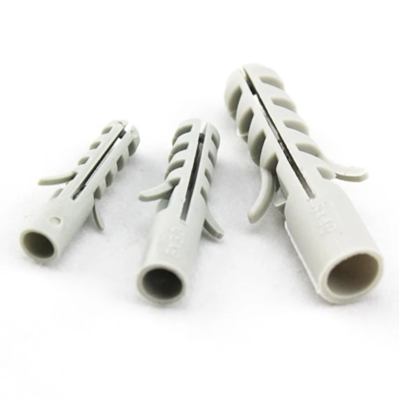 M4 M5 M6 M8 M10 M12 M14 Plastic Expansion Dcrew Rubber Plug 10/20/30/50/100pcs for Expansion Plugs Plastic Wall Anchor
