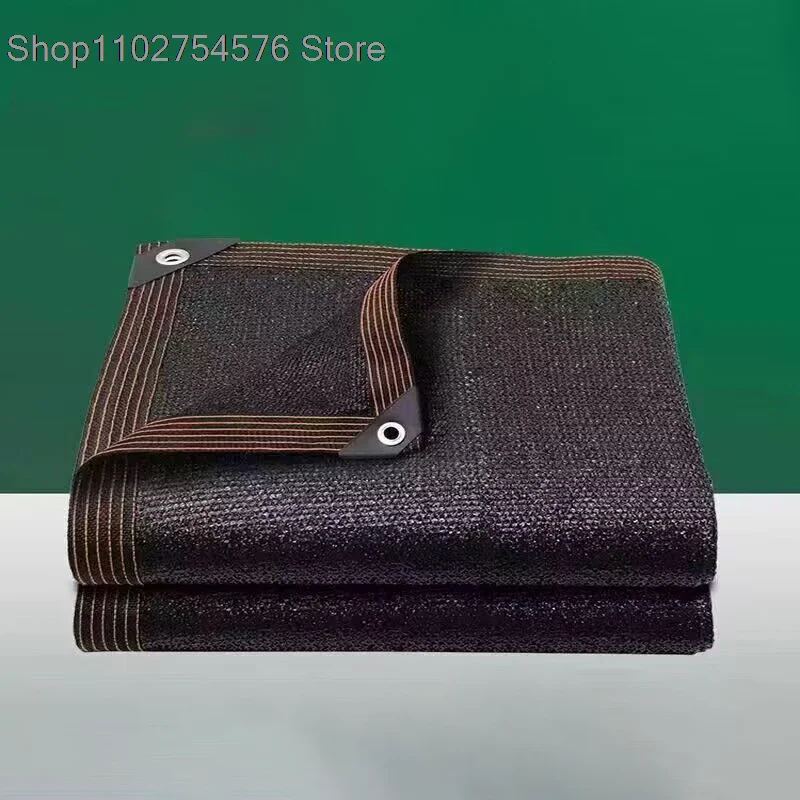 3~12Pin Black Anti UV HDPE Sun Shade Net Outdoor Gazebo Canopy Shading Mesh Greenhouse Garden Plants Swimming Pool Sunshade Net