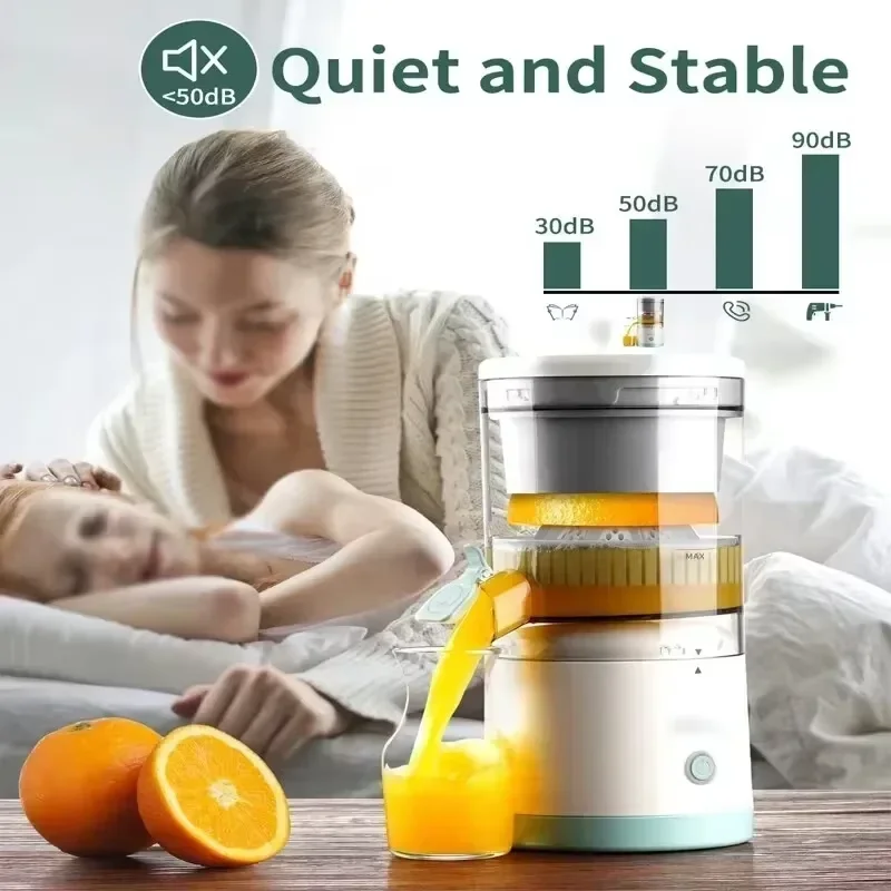 HOMEFISH Electric Juicer Juice Cup Citrus Orange Squeezer USB Charging Kitchen Fruit Juicer Blender Separator Press Machine 1
