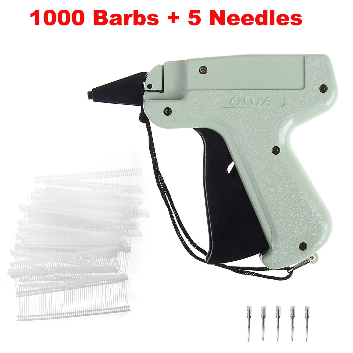 1000 Barbs +5 Needles Clothes Garment Price Label Tags Gun Marking DIY Apparel Tagging Guns Sewing Craft Tools Tag Gun