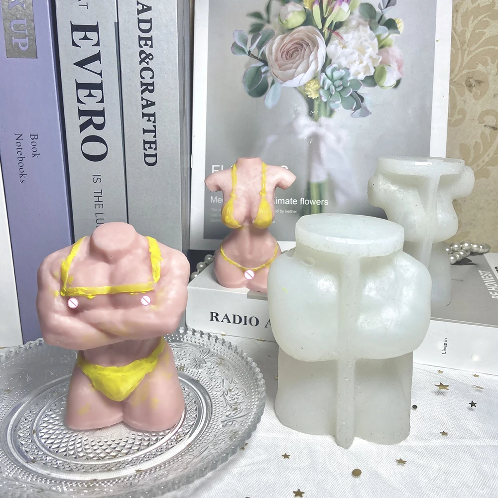 Human Body Silicone Resin Mold Candles Molds Sexy Woman Body Candle