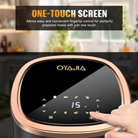 OYAJIA 6L Air Fryer with Smart Touch Display 60 Minutes Timer & 80°C-200°C Adjustable Temperature& 8 Preset Cooking Modes 3