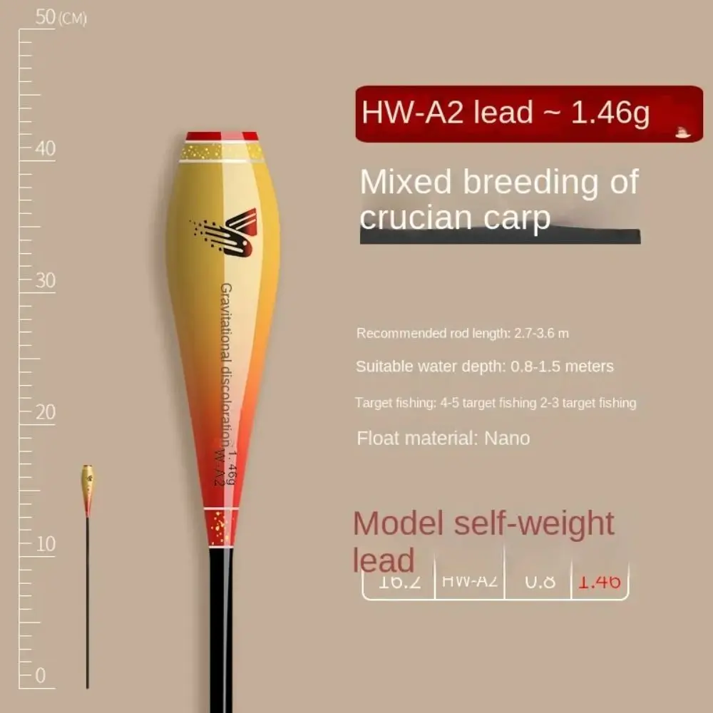 Fishing Rod Self Weighted Fishing Floats 2pcs Inner Fishing Floats