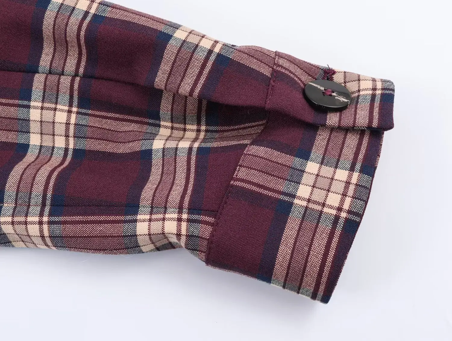 NLZGMSJ 2026 Frühling Herbst Frauen Plaid Set Neue Lange Ärmel Bomber Jacke Top + Mini Falten Röcke Zwei-Stück set – Detail 9