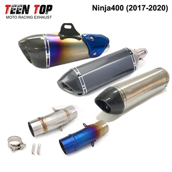 Slip-on Exhaust For Kawasaki Ninja400 Exhaust 2017~2020 Stainless Steel Yoshimural Exhaust Escape Motorcycle Muffler Ninja 400