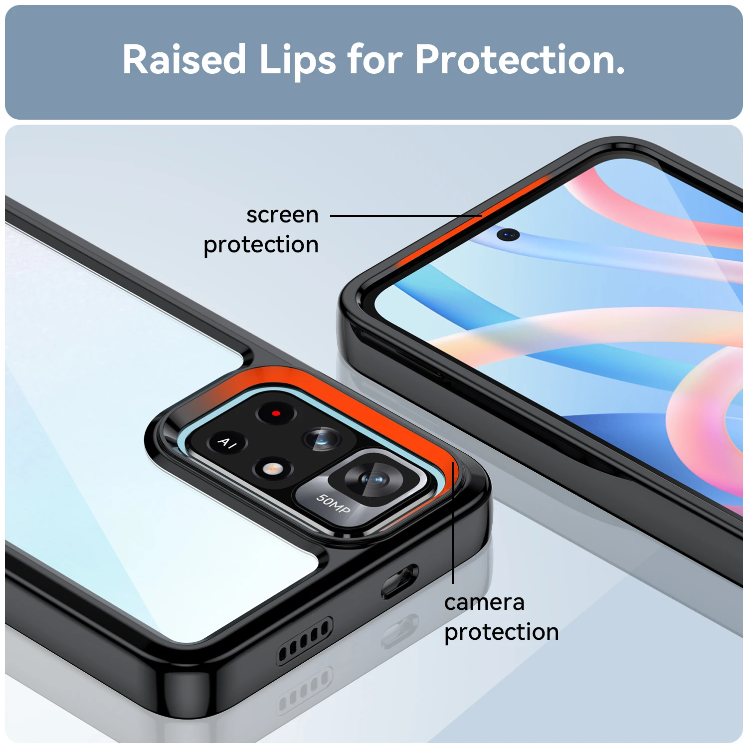 Shockproof Transparent Acrylic Case