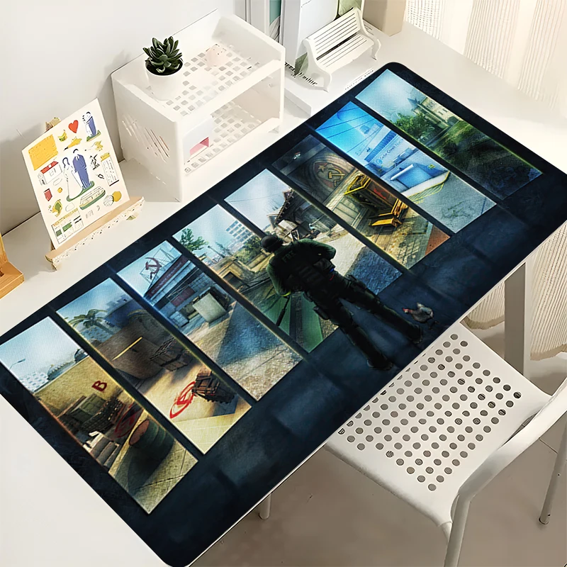 Mouse Pad Laptop Gaming Keyboard Mousepad Counter Strike Gamer Non-slip Mouse Mat PC Cabinet Desk Mat Carpet Rubber Tapis Souris 6