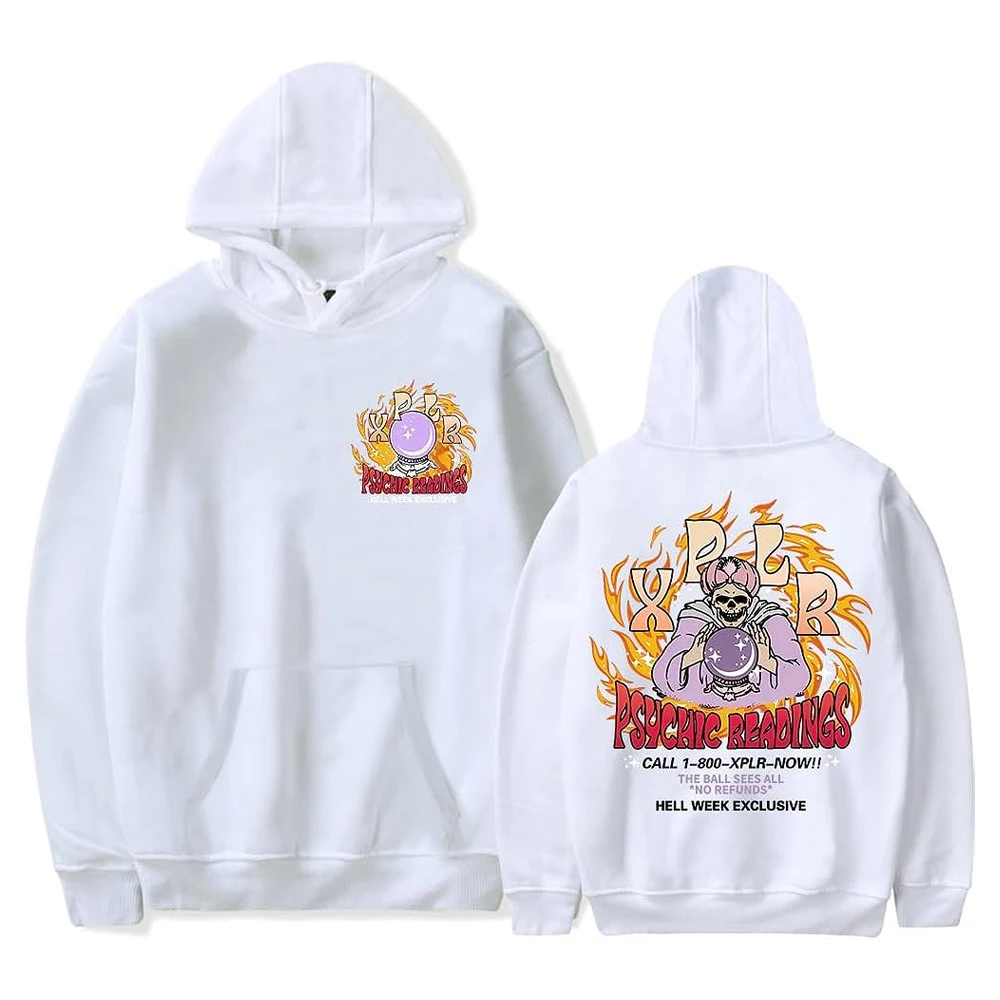 XPLR Psychic Reading HW Hoodie Sam and Colby Halloween Cosplay Merch Long Sleeve Women Men Hooded Sweatshirt Funny Clothes