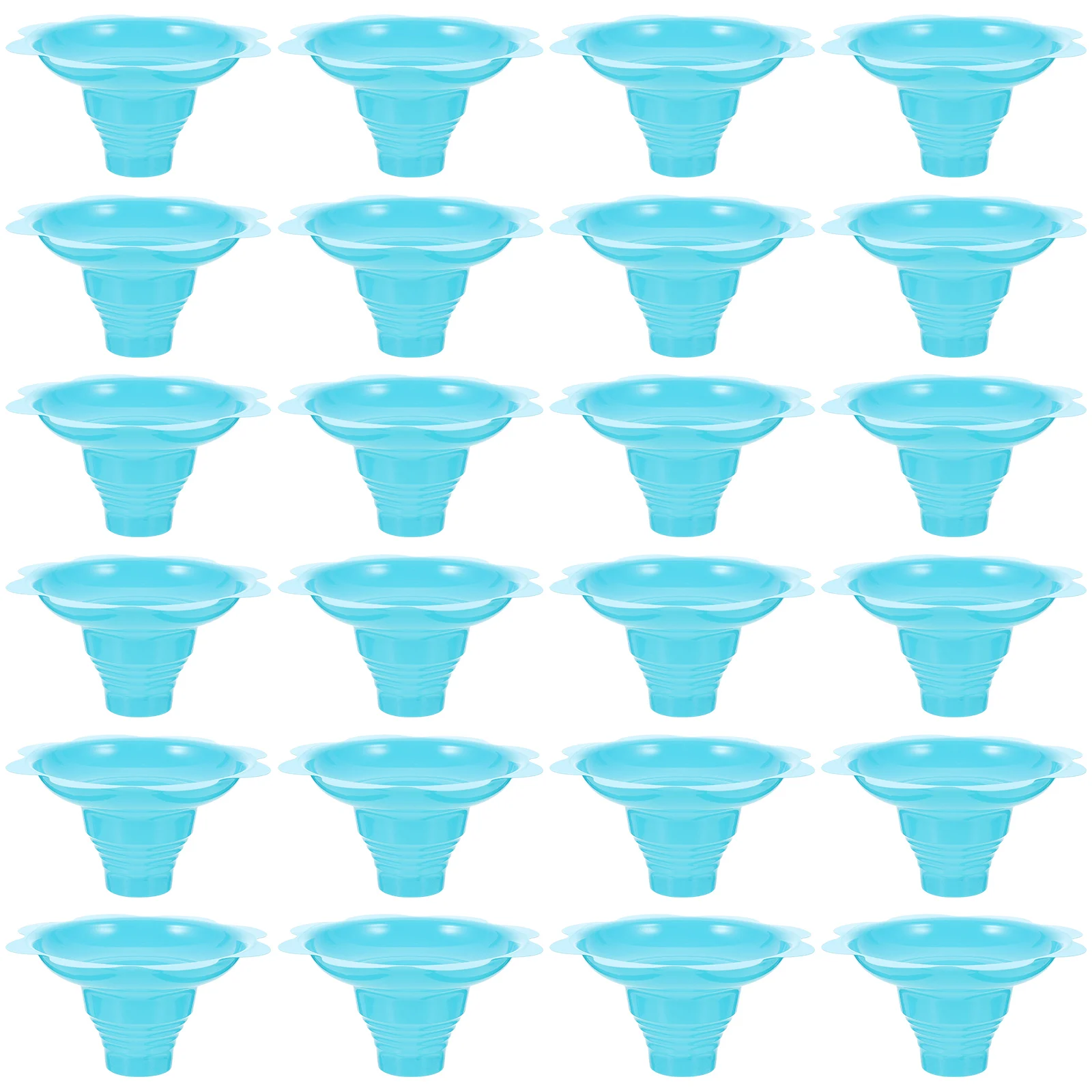 50pcs Disposable Yogurt Cups Snow Cone Cups For Ice Cream Smoothie Ice Cream Cup Shaved Sand Bowl Flower Snow Cup