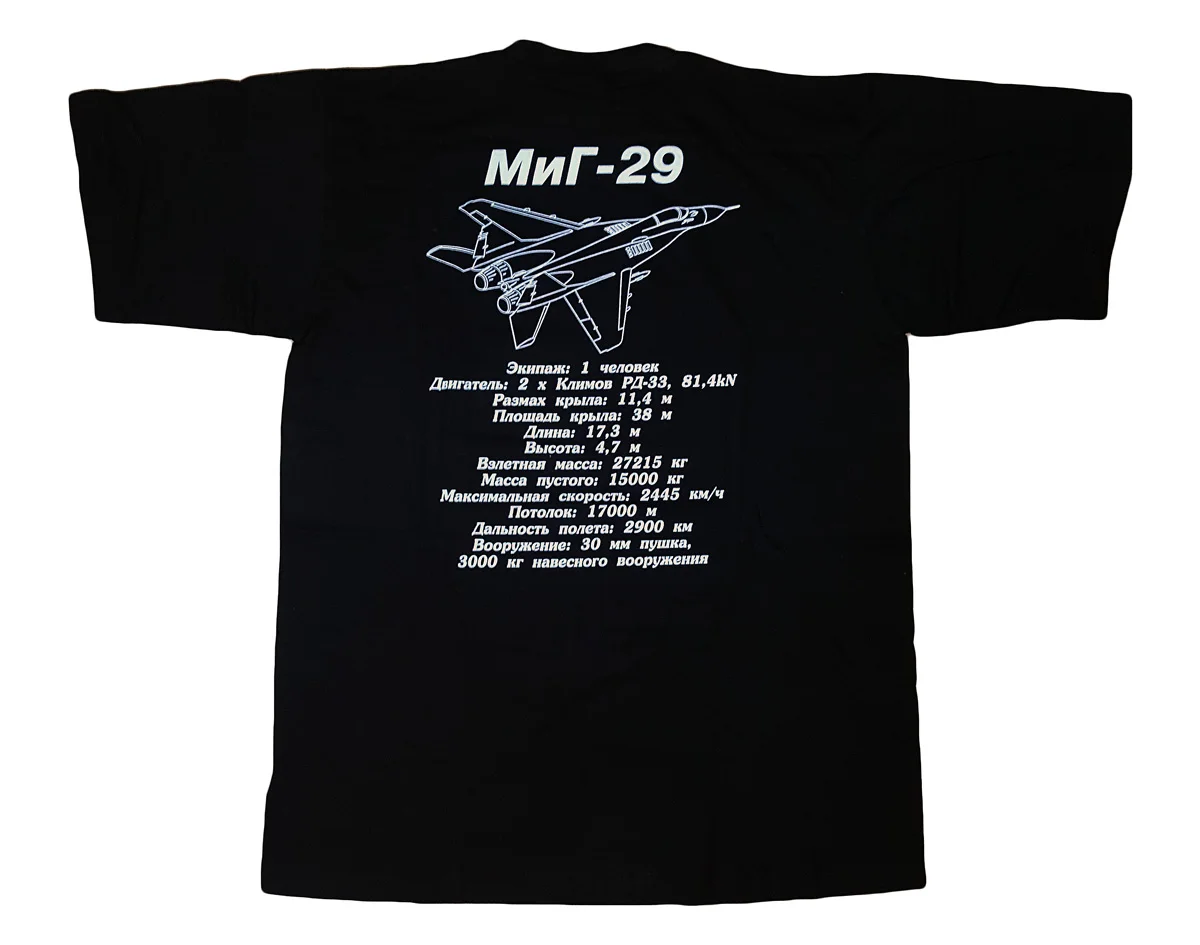 

Russia MiG-29 Fighter Jet Men T-Shirt Short Sleeve Casual 100% Cotton O-Neck Summer Mens T Shirts