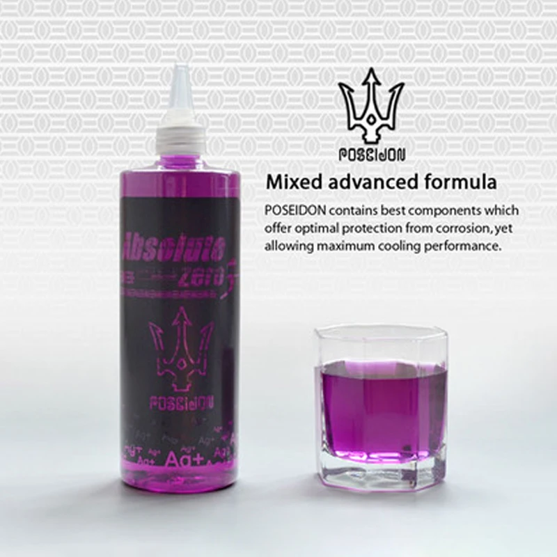 POSEIDION 500ML PC Coolant Water Cooling Liquid Fluid Anti-rust Anti-corrosion,Antibacterial Algae Killing De-Oxidation