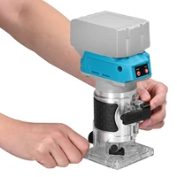 600W Wood Router Wood Trimmer Machine Electric Hand Trimmer 6 Speeds Carpentry Tool Woodworking Trimming Grooving Carving Tools 2
