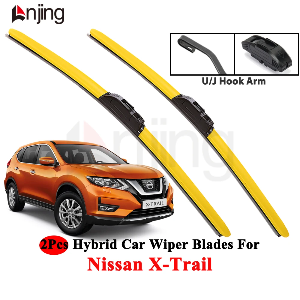 LNJING Bunte Wischerblätter für Nissan X Trail T30 T31 T32 T33 2001-Now