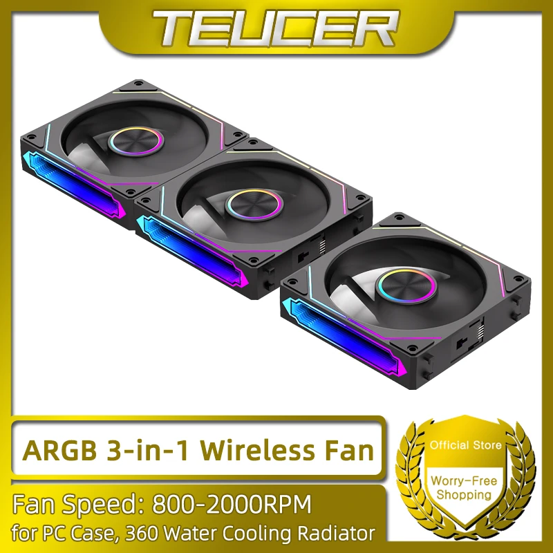TEUCER DL-2 ARGB 3-in-1 Fan Kit 240/360 Wireless Water Cooler