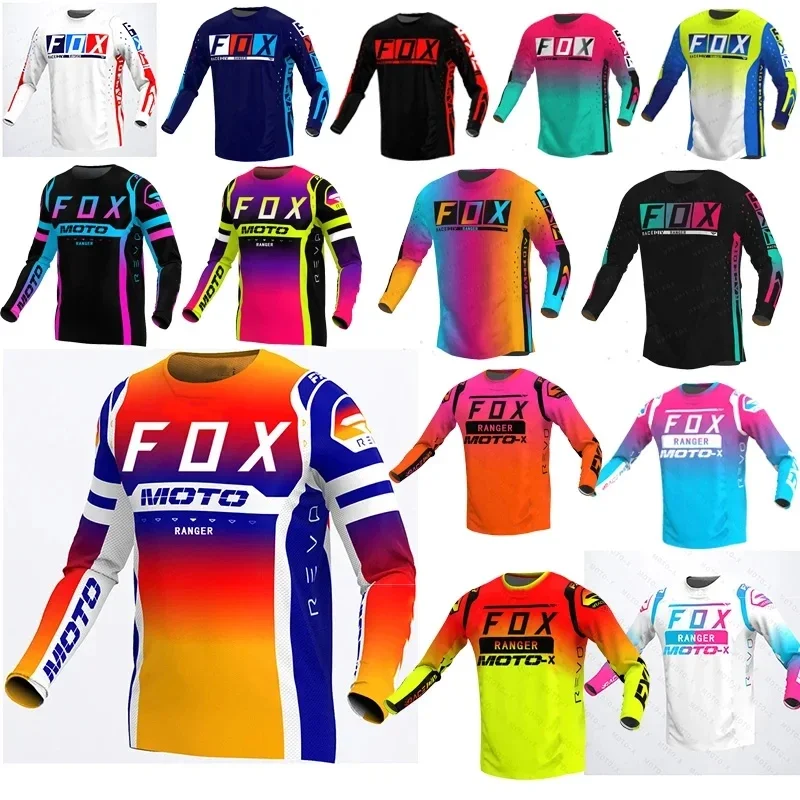 

Motorcycle Mountain Bike Team Downhill Jersey MTB Offroad DH MX Bicycle Locomotive Shirt Racing Cross Country RangerFox