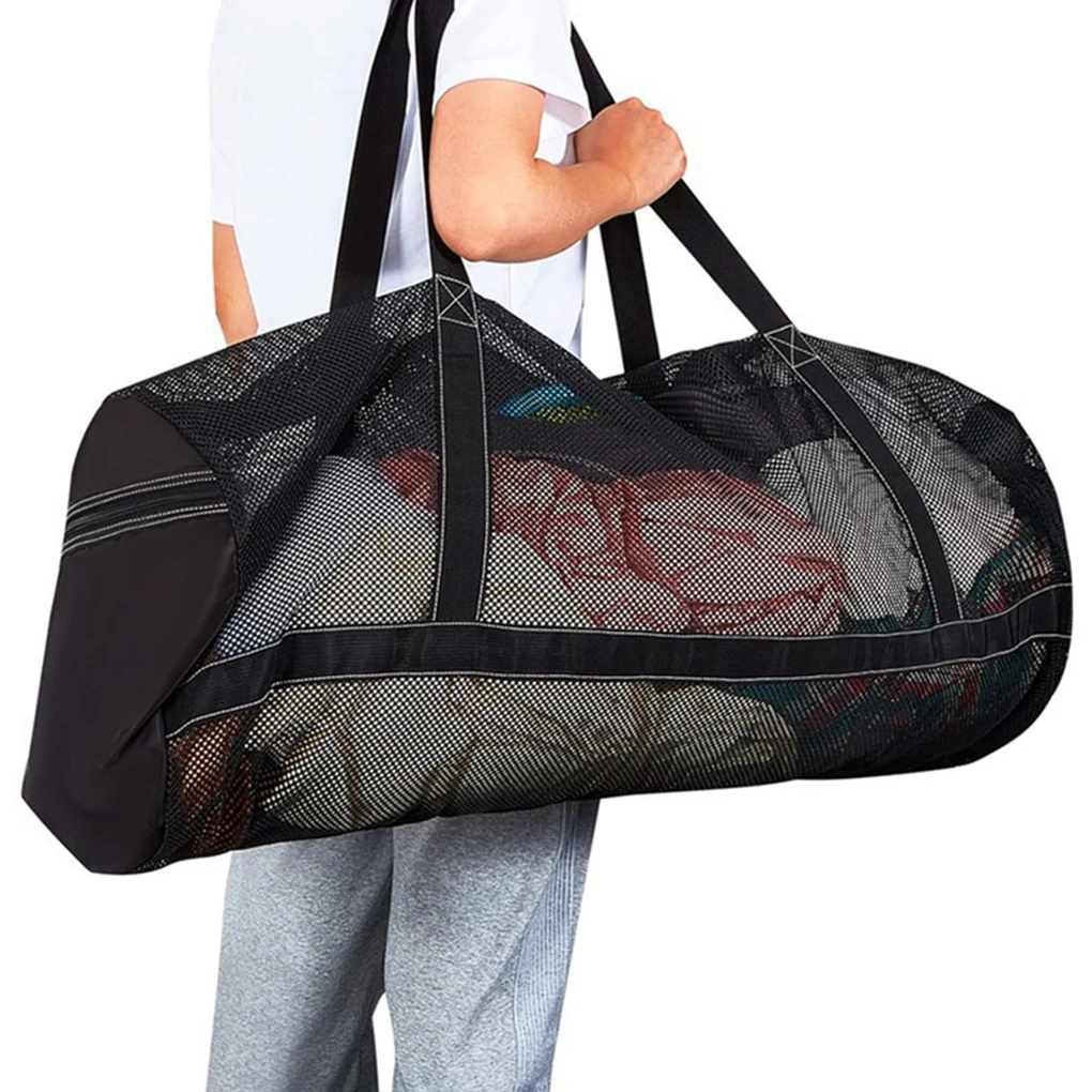 Black Lightweight Mesh Drying Bag For Quick Dry And Storage Of Wet Items Breathable Mesh Luggage Bag 3