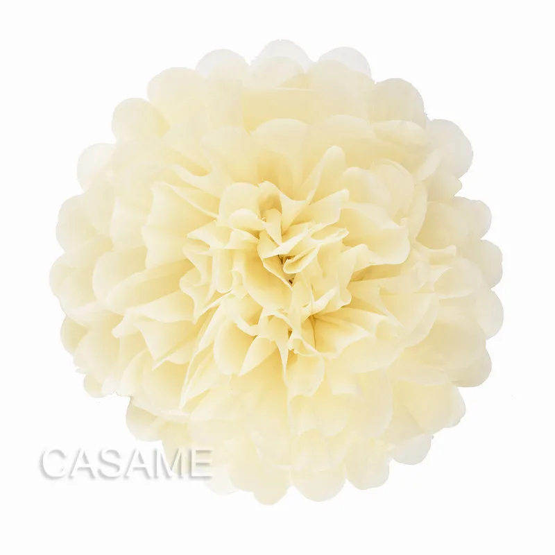 Set of 5 Colorful Tissue Paper Pom Poms for Party and Event Decor