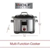 Programmable 6-in-1 Multi Cooker with Temperature Probe, 7 qrt, Slow Cook, Rice, Sauté, Sear, Sous Vide, Stainless Steel 6