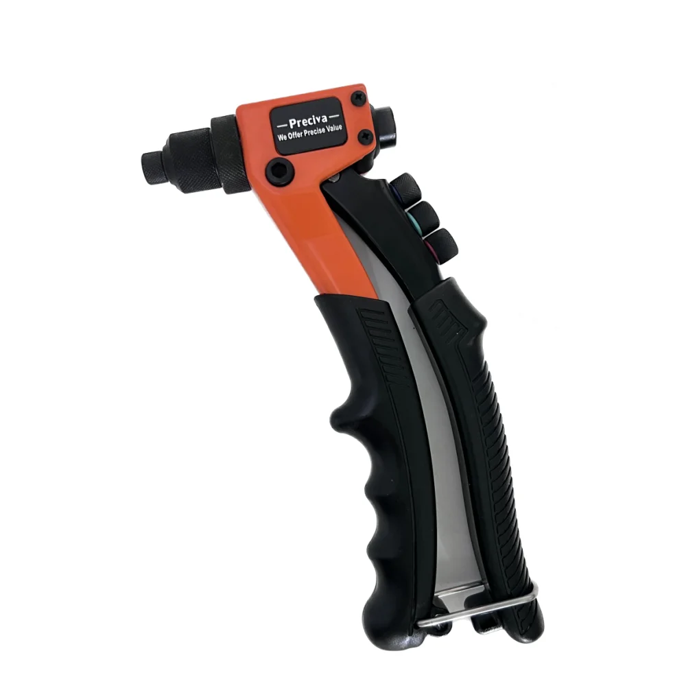 HOSUNTOOLS Single Hand Manual Blind Rivet Gun Tool Riveter for Home Repair and DIY Non-slip Handle 8" (200MM)