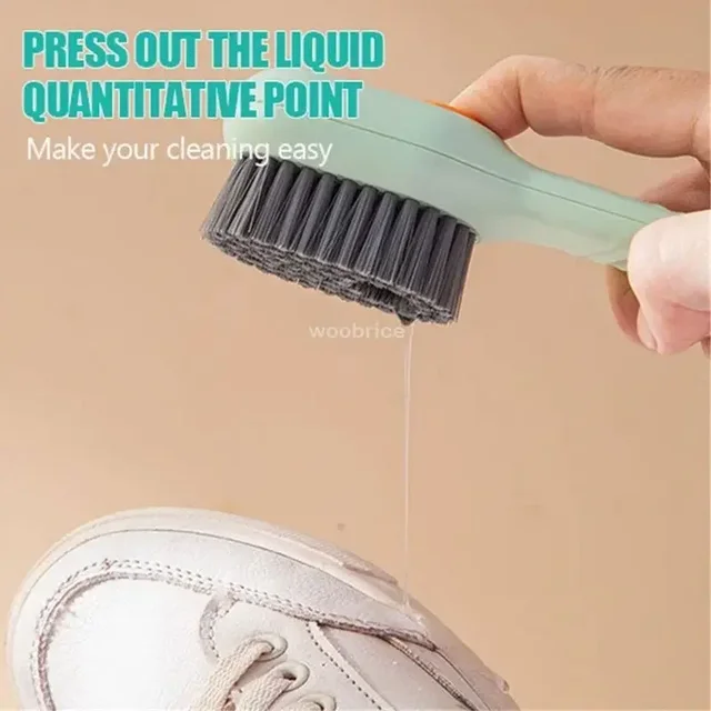 Brosse à chaussures multifonction à poils souples, liquide rempli de chaussures, accessoires de nettoyage de maison, outils de cuisine propres 3