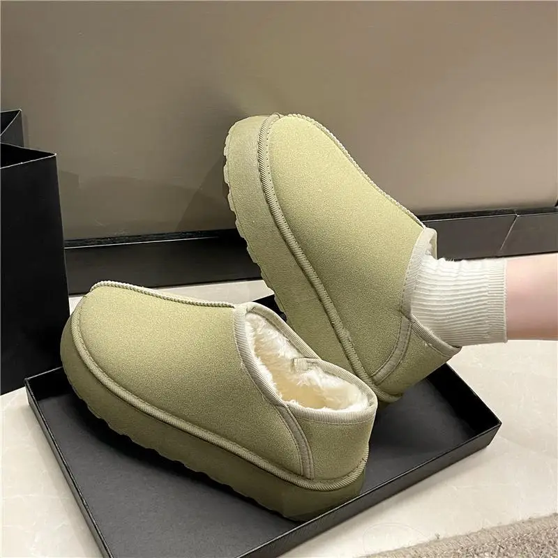 

Зимние ботинки для женщин, новинка 2022, модная короткая Студенческая теплая хлопковая обувь на толстой подошве с флисовой подкладкой