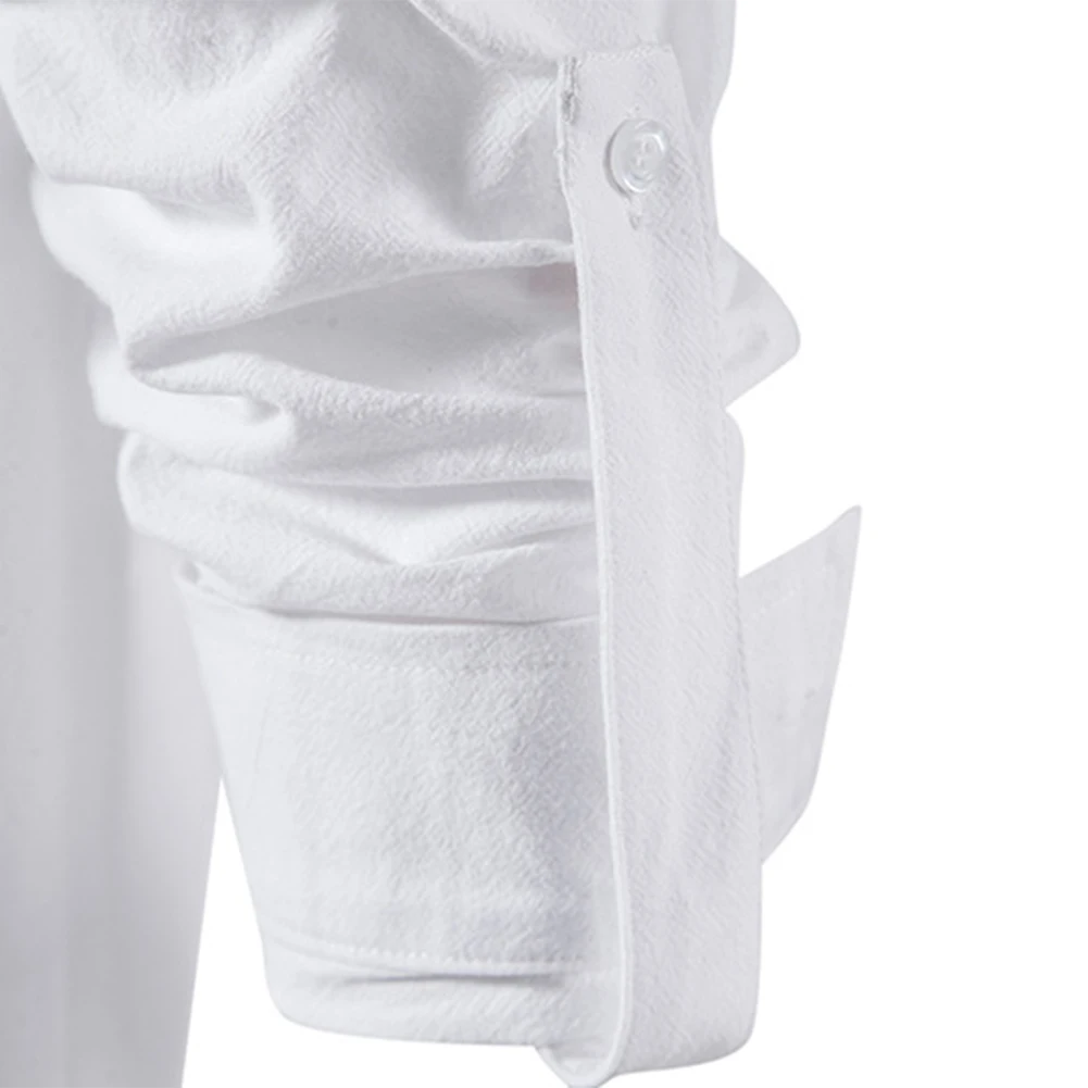 

Новинка 2023, лидер продаж, мужская рубашка, молодежная одежда, хлопковая льняная футболка, модные топы на шнуровке с длинным рукавом