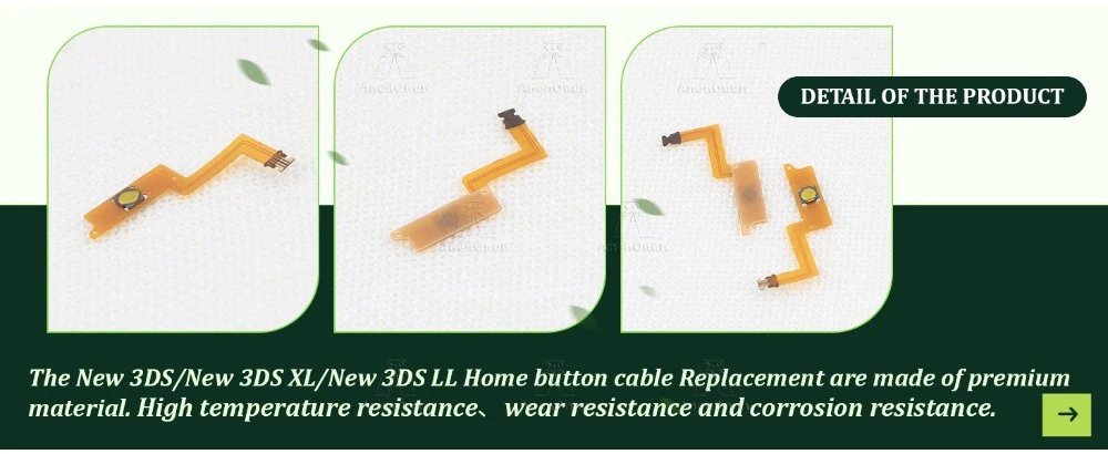 Home Button Flexkabel für New 3DS/New 3DS XL/New 3DS LL Premium Ersatz-Reparaturteil Langlebiges Schlüsselbandkabel-Zubehör – Detail 5