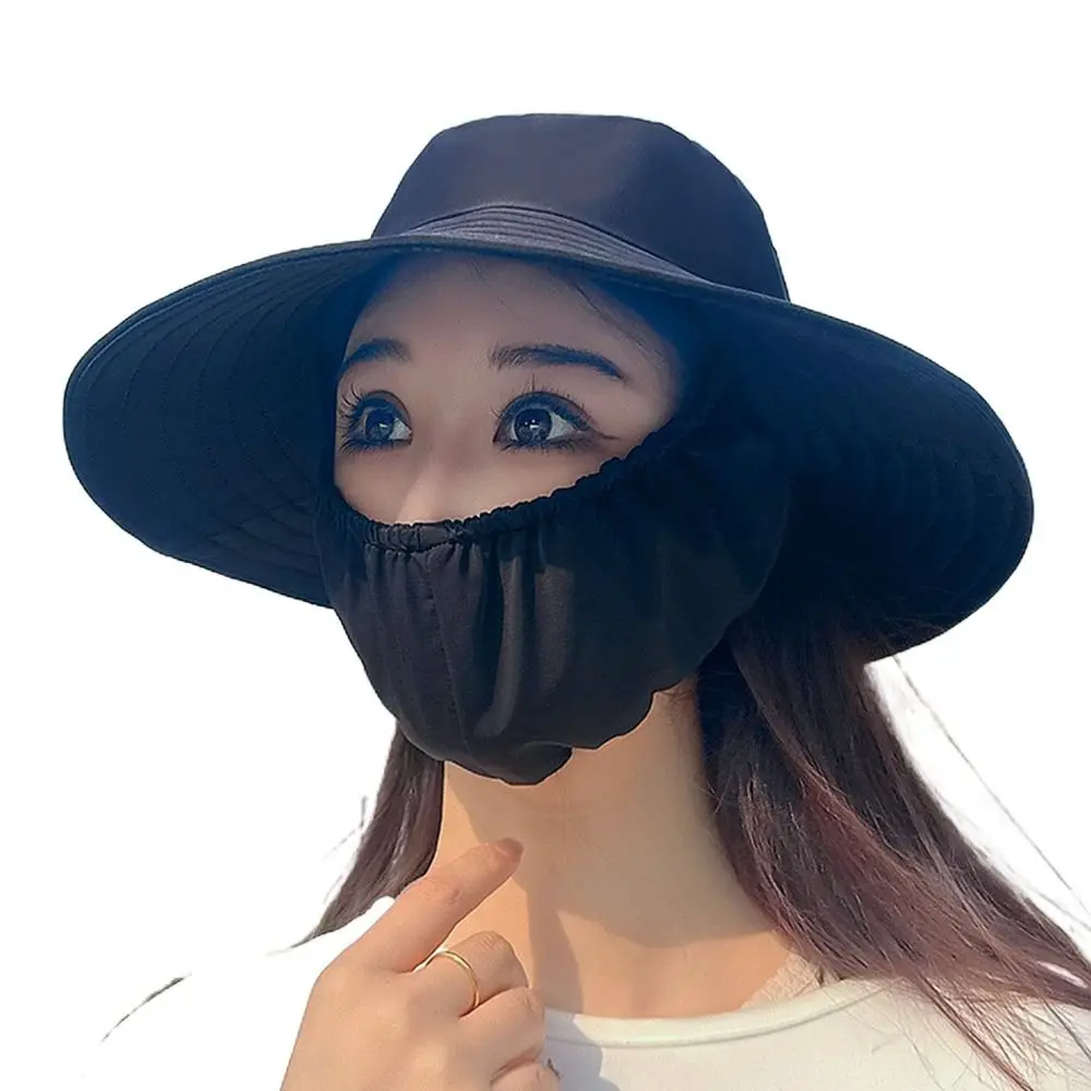 여성용 귀 플랩 태양 모자, 통기성 UV 차단, 사냥 얼굴 목 보호 커버, 야외 레저 모자