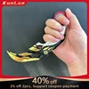 17cm Valorant Championships 2021 Karambit Rotatable All Metal Game Melee Weapon Traning Knife Claw Cosplay Prop Toys Home Decor 1