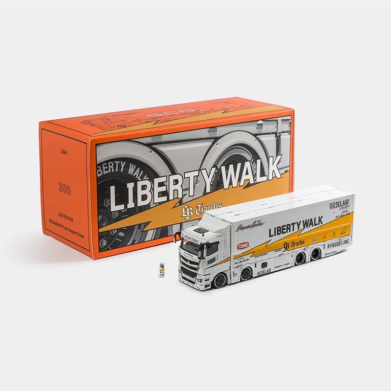 1:64 Mitsubishi FUSO container truck Transporter LBWK JDM flying