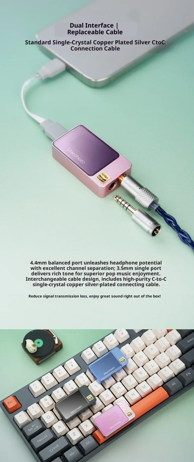 IBasso Jr. Macchiato Portable USB DAC Headphone Amplifer CS43131