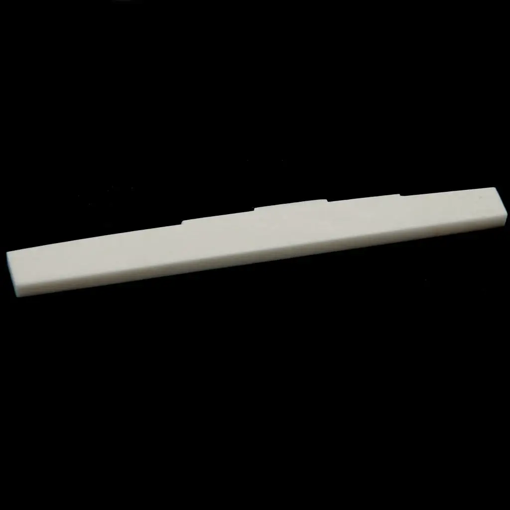 Slotted Buffalo Bone Saddle Blank 80mm Classical Guitar Musical Instrument