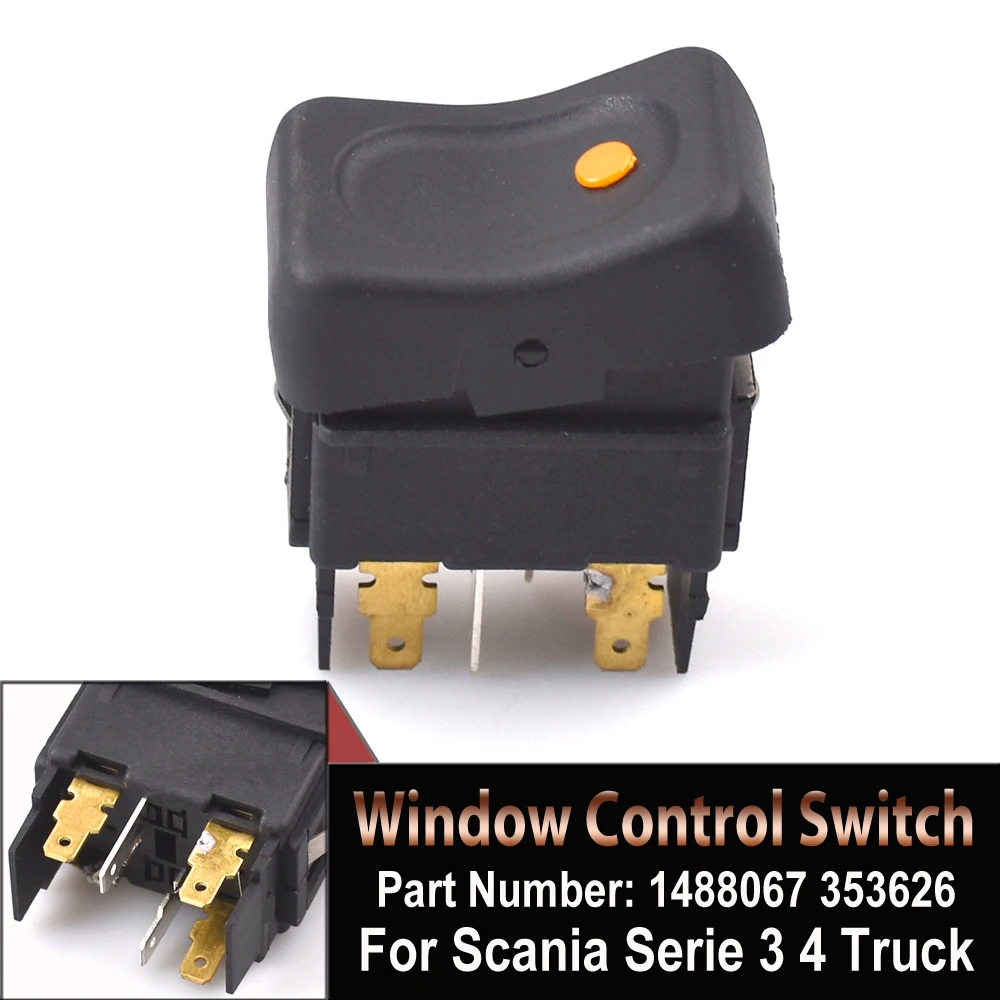 Fensterheberschalter Für Scania Serie 3 & 4 LKW - Elektrischer Power Window Schalter 1488066