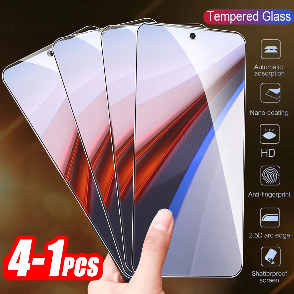 

1-4Pcs Full Cover Tempered Glass For vivo iQOO 12 Screen Protector For iQOO 12 iQOO12 5G 6.7inches Armor Protective Film V2307A