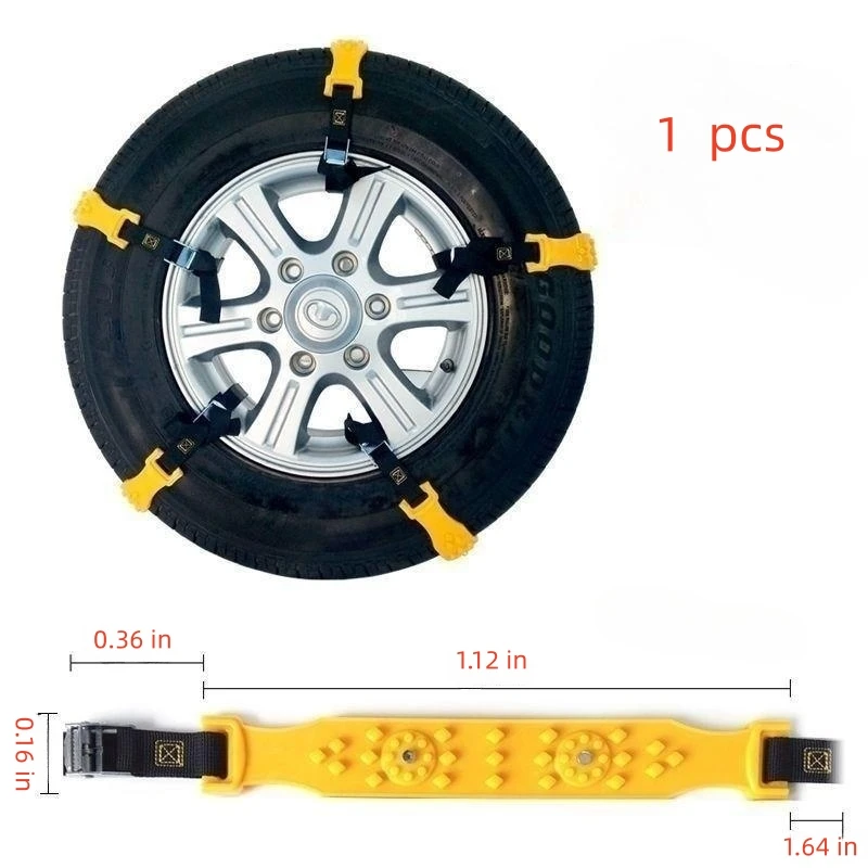 Universal Winter Anti-skid Chain Car SUV Van TPU Anti-skid Chain Road Safety Vehicle Chain 1Pcs tire chains