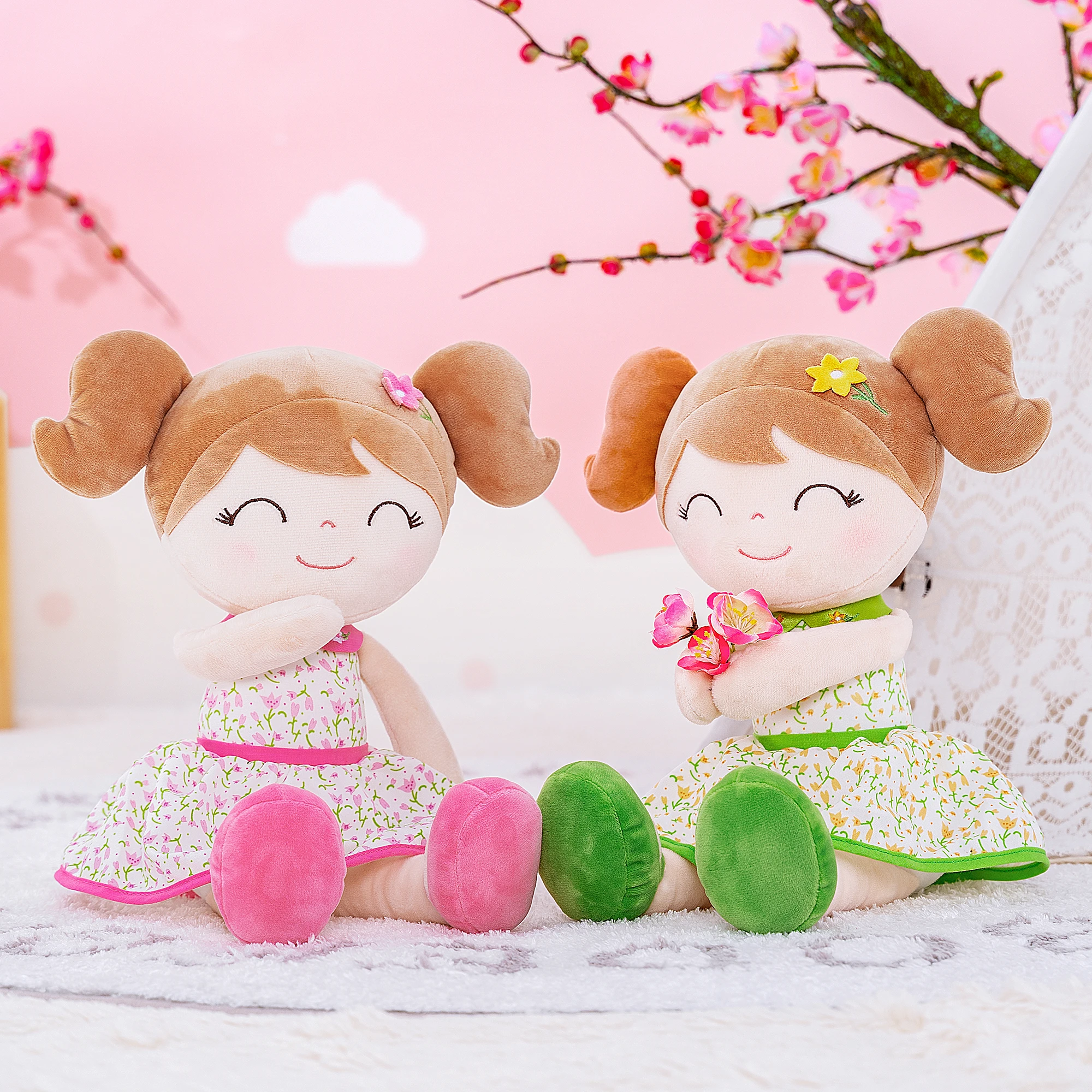 

Мягкие куклы Gloveleya, игрушки для детского подарка, Детская тряпичная кукла, Цветочная фея, плюшевая игрушка для девочек, мягкие плюшевые игрушки