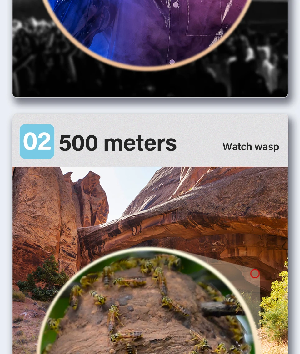 S62e4fe5fe1b5486b868d2e7e66480094i 80x100 HD ZOOM potężny teleskop monokularowy daleki zasięg pryzmat Bak4 z klipsem statyw na telefon polowanie na obserwację ptaków na kempingu