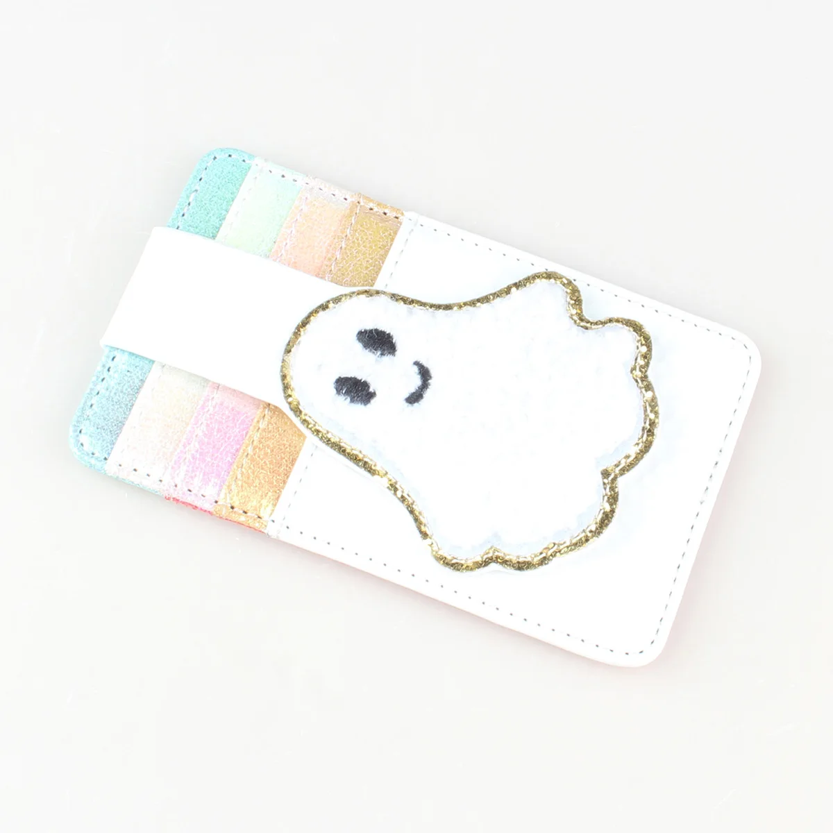 Zero Face Wallet: Halloween Themed Bifold Cardholder PU Leather, Button Closure,