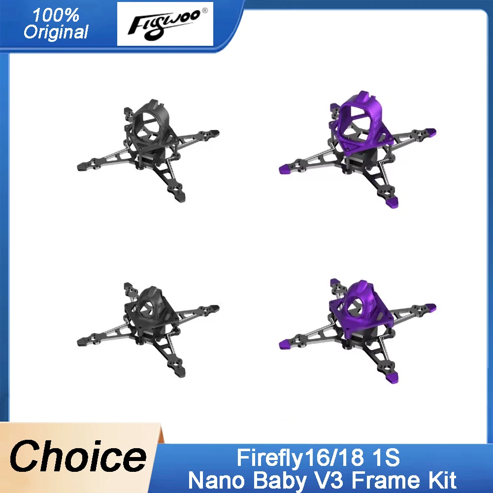 Kit cadre Firefly 16/18 1S Nano Baby V3 FLYWOO - Micro FPV