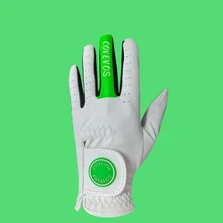 Ergonomic Ventilation Golf Glove with Swing - Stabilizing Wrist Buckle - M (Lefthandgreen)