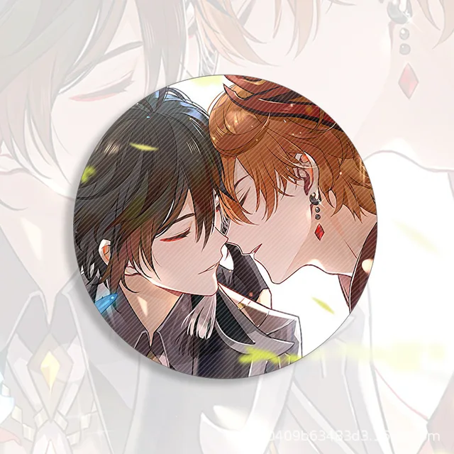 58mm Game Genshin Impact Brooch Pin Xiao Kaedehara Ayaka Baal Raiden Shogun Cosplay Badge Accessories For Clothes Backpack Gift 16