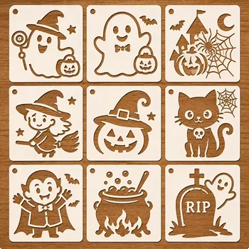 Halloween Painting Stencil Set 1