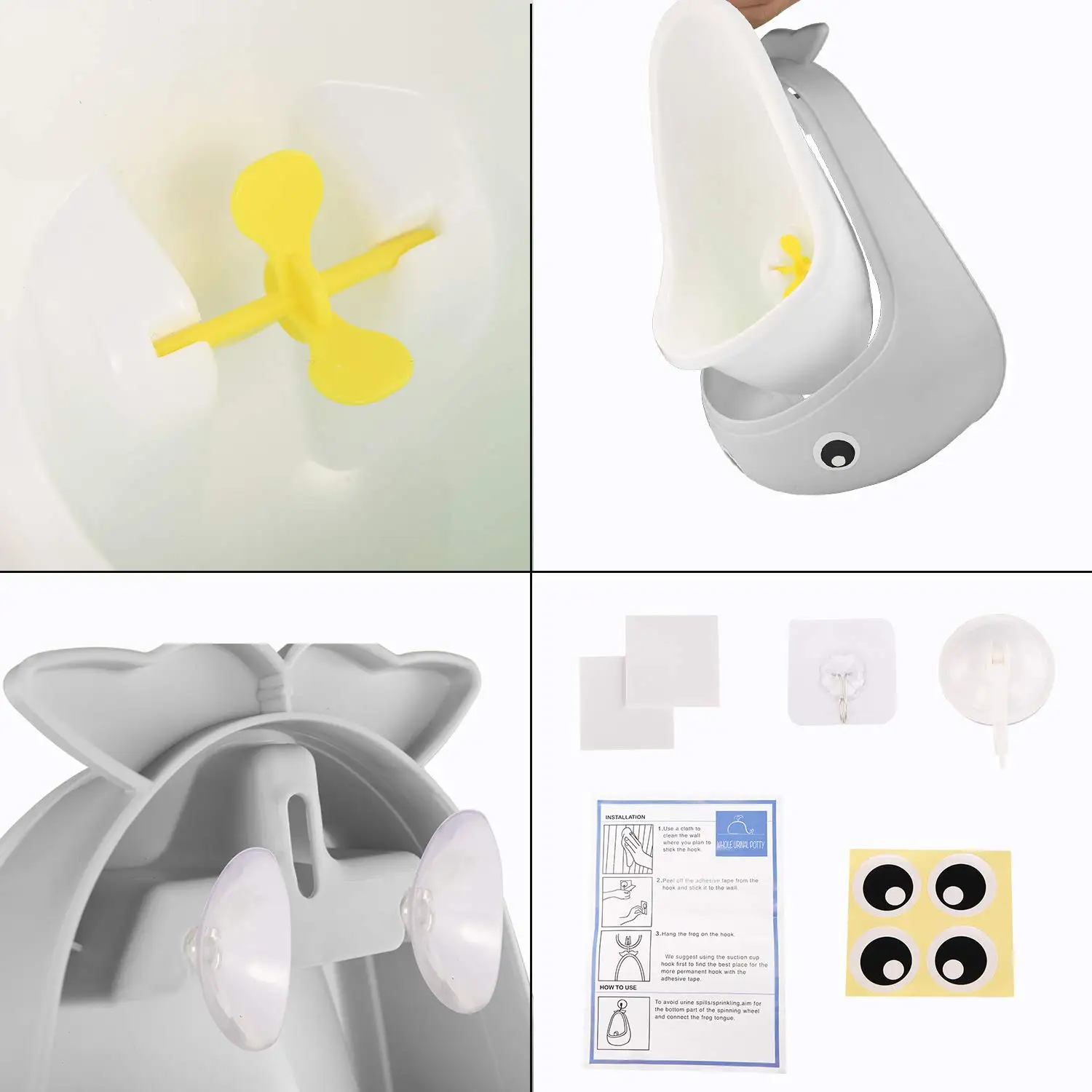 Baby Potty Toilet Cute Frog Whale Cow Boys Urinal Children Stand Vertical Pee Infant Toddler Toilet Training Urinal Wall-Mounted 4