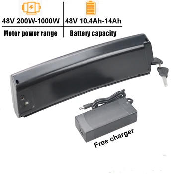 Batteria al litio 48V 10.4Ah 12.8Ah 14Ah E-Bike per ICONE X7 Wayel Next Sport Next + Offroad E-Tek Tekrunner bici elettrica